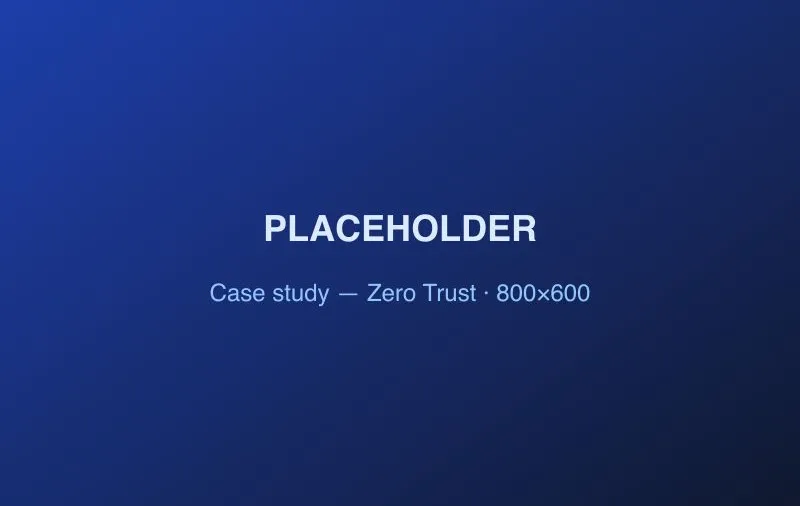 Zero Trust architektura